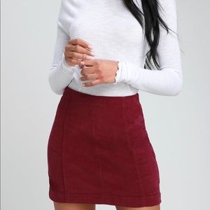 Free People Modern Femme Corduroy Skirt